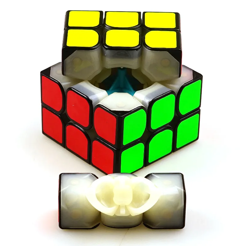 Yj MGC 3x3x3 магический куб магнитный 3x3 скоростные кубики головоломка игрушки черный 56 мм безопасный ABS оригинальная коробка развивающие игрушки