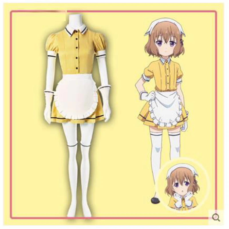 Высокое качество аниме смесь S Hoshikawa Mafuyu rolecos Косплей Костюм женский фартук платье