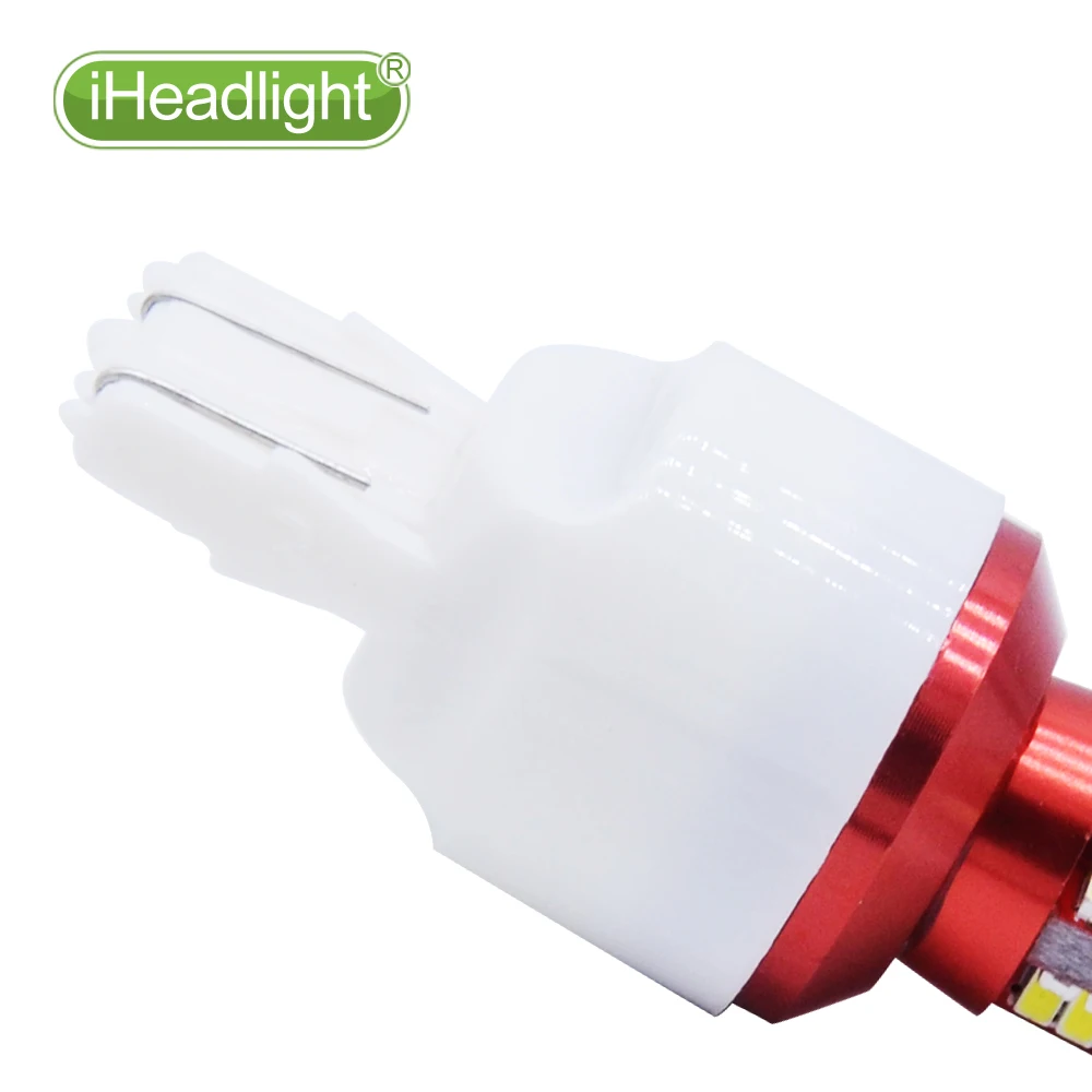2 шт. супер яркий T20 7443 580 W21/5 Вт 57SMD светодиодный автомобильный стоп сигнал