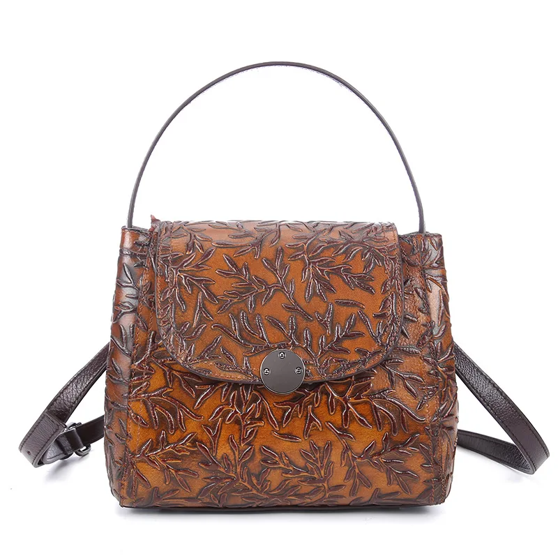 Бренд AETOO Новая цветная модная кожаная сумка мессенджер с тиснением на плечо