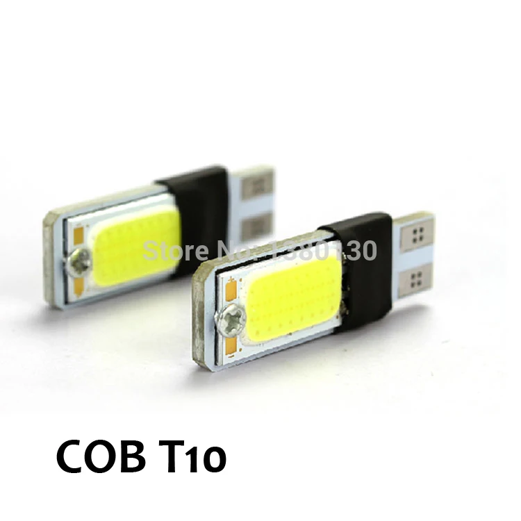 2xhigh мощность t10 w5w cob Автомобильные светодиодные лампы 5w5 12v t 10 Буле белые