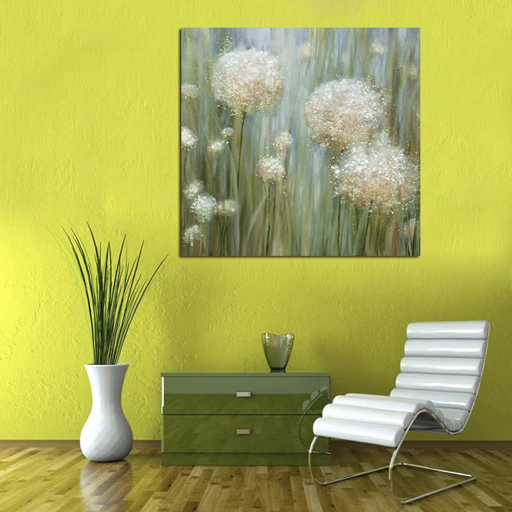 Professional Artist Handpainted Colorful Abstract Flower Oil Paintings on Canvas Handmade Floral for bedroom gift | Дом и сад