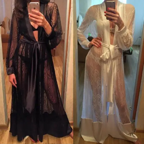 Женская Сексуальная кружевная белая черная Цветочная прозрачная атласная