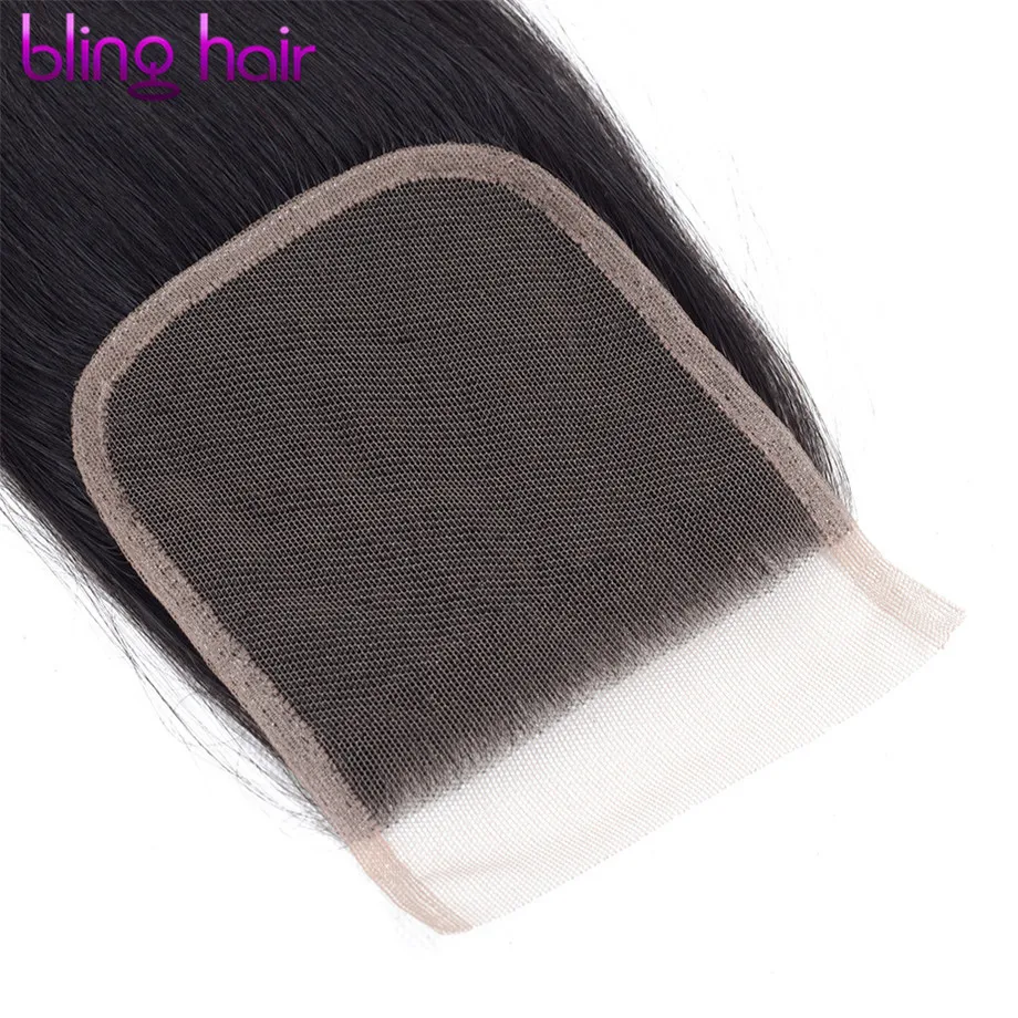 Bling Hair 5x5 прямые человеческие волосы, закрывающие Детские волосы бесплатно/средний/три части перуанские волосы с неповрежденной кутикулой натурального цвета 8-22 дюймов