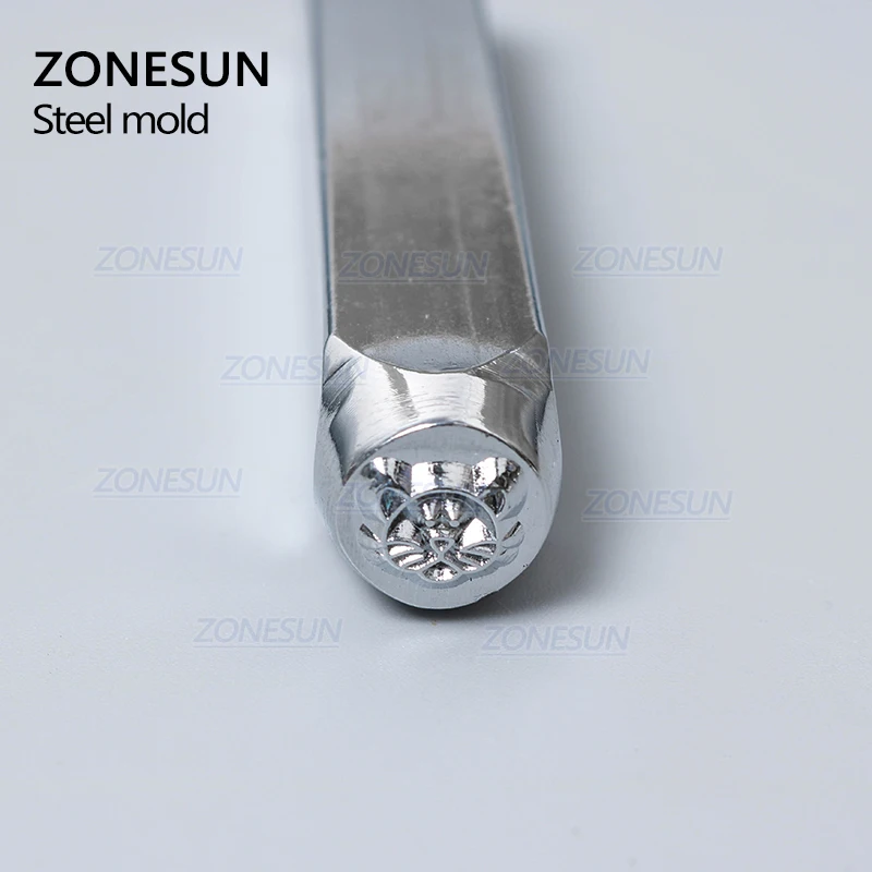 ZONESUN ювелирное изделие в виде кошки штампованная металлическая Алфавит логотип стальные штампы для тиснения инструмент для маркировки штамповка для золотого кольцо браслет ожерелье