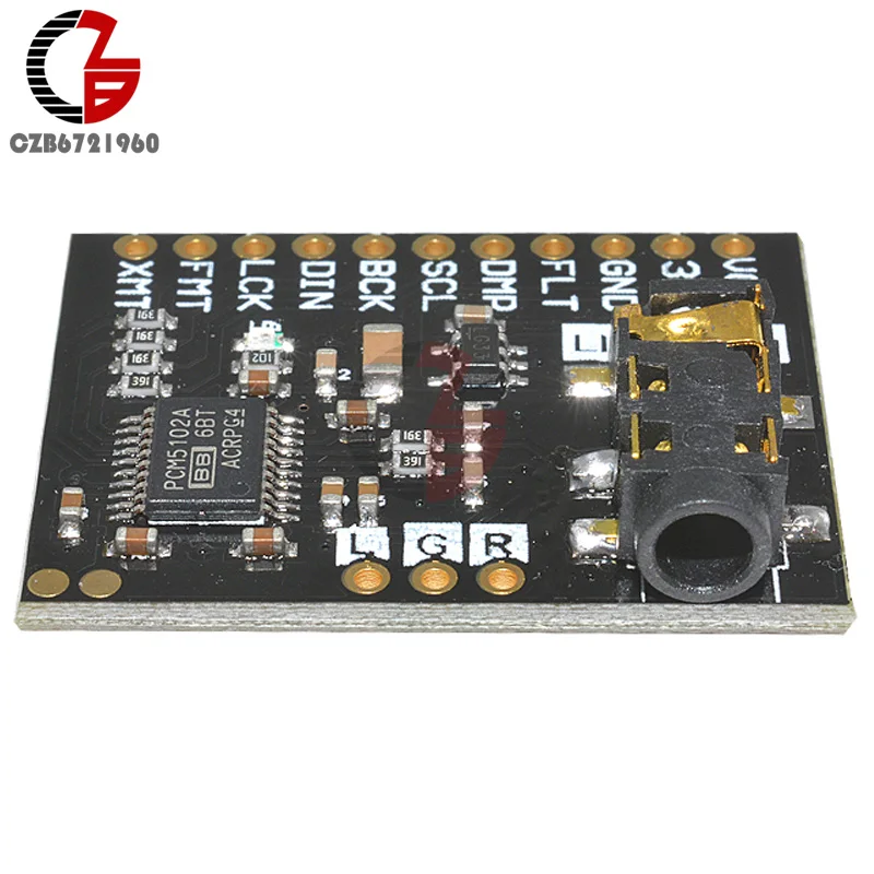 Плата декодера интерфейса PCM5102A DAC I2S 192 кГц 24 бит 3 5 мм стерео разъем цифровой аудио
