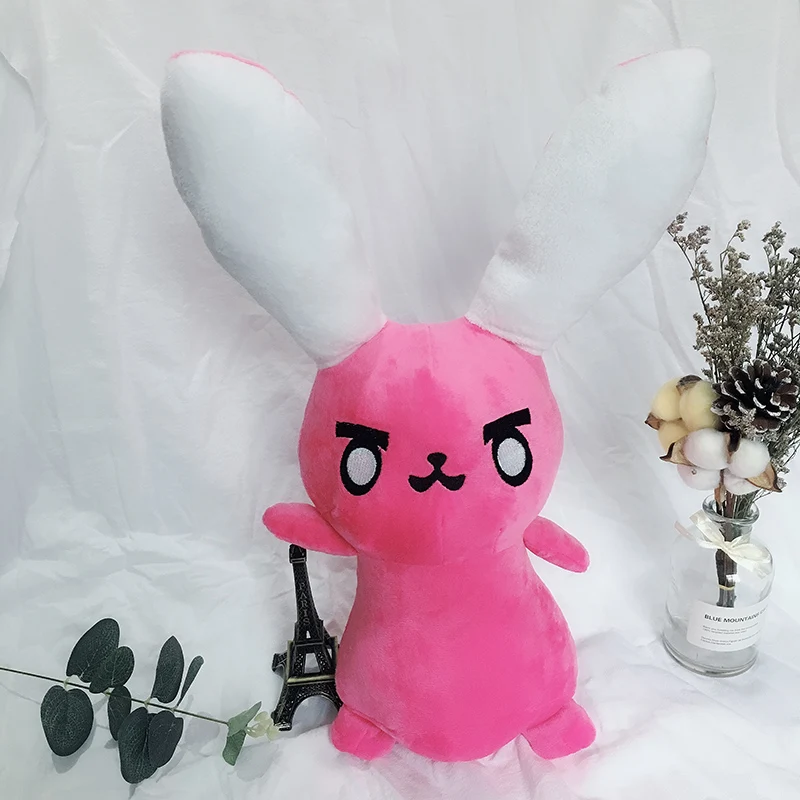 1 шт., розовые плюшевые подушки Dva с кроликом, игрушки для игры на часы, мягкие подушки DVA для косплея, детские игрушки, подарки