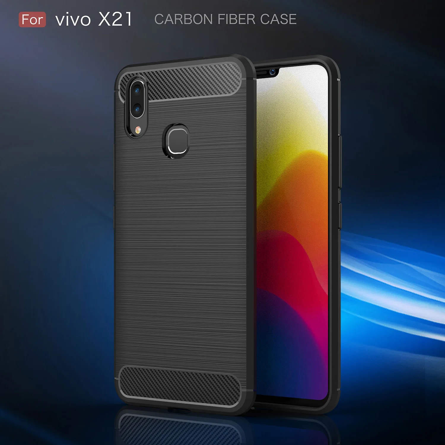 Phone Cover Vivo X21 Case Soft Silicone Rubber for BBK Bag Shell Coque HATOLY |