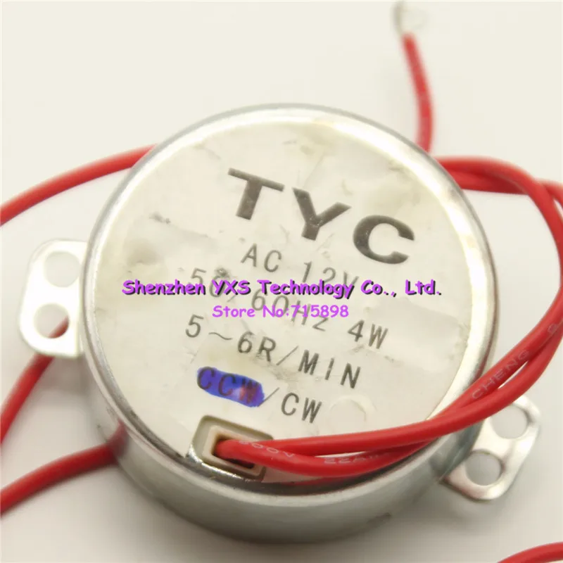 TYC-AC12V AC12V 4 Ватта 5-6 об./мин. синхронный двигатель 50/60Hz CCW/CW