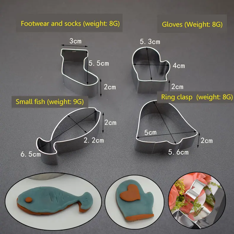 Форма для печенья в форме сердца круглая геометрическая форма из нержавеющей