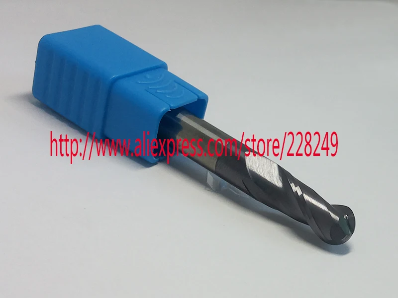 1 шт. R5 * 20 D10 75-HRC60 2 канавки вольфрамовые твердосплавные концевые фрезы с шариковым