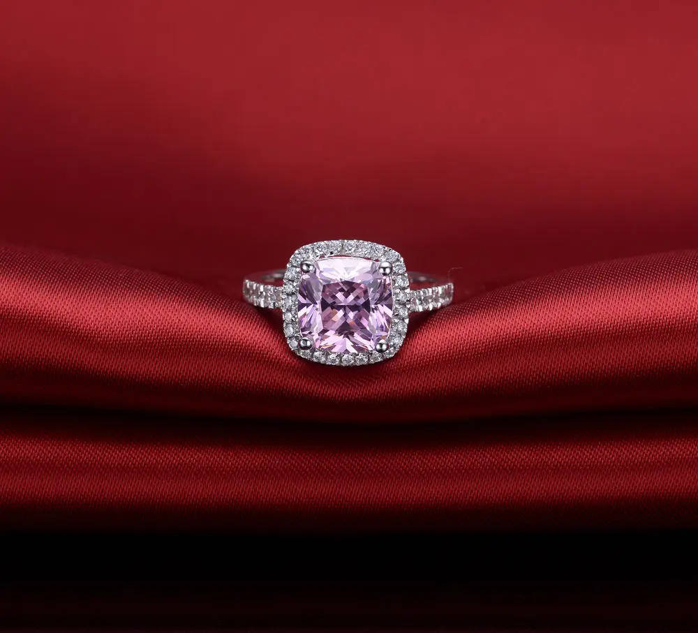 Женское Обручальное Кольцо Vecalon розовое обручальное кольцо из стерлингового