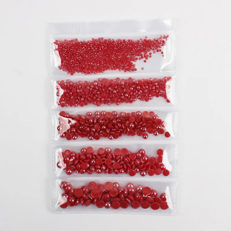 Керамические стразы разных размеров 1000 шт./лот полукруглые жемчужины с плоским