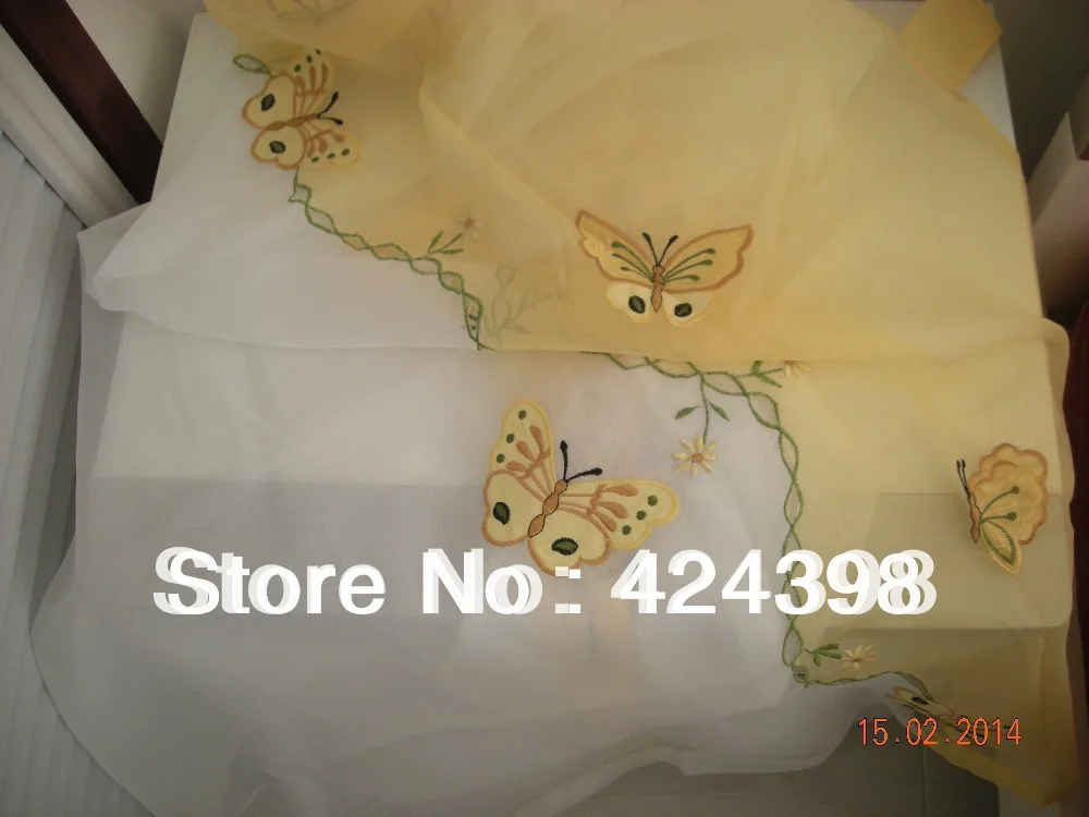 Деревенский воздушный шар кураин кофейная занавеска бабочка вышитые кухонные