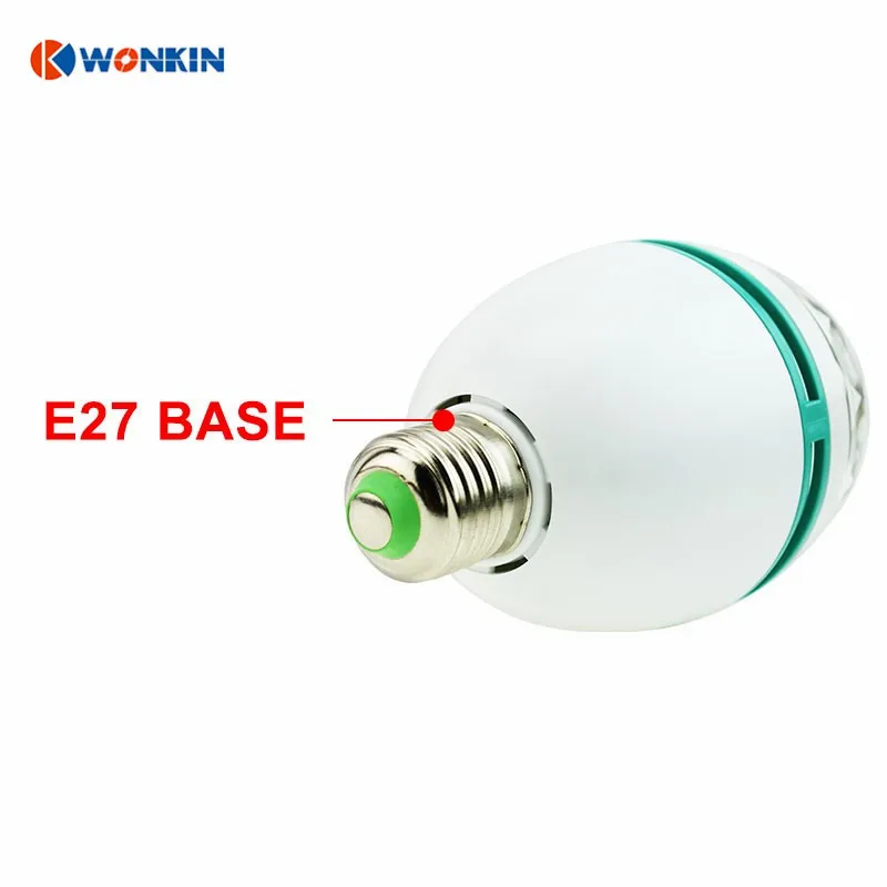 Светодиодный сценический светильник E27 держатель RGB 3 Вт полный Цвет с