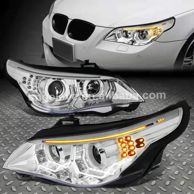 2008 2010 год E60 523i 525i 530i головсветильник для оригинального автомобиля галогенного