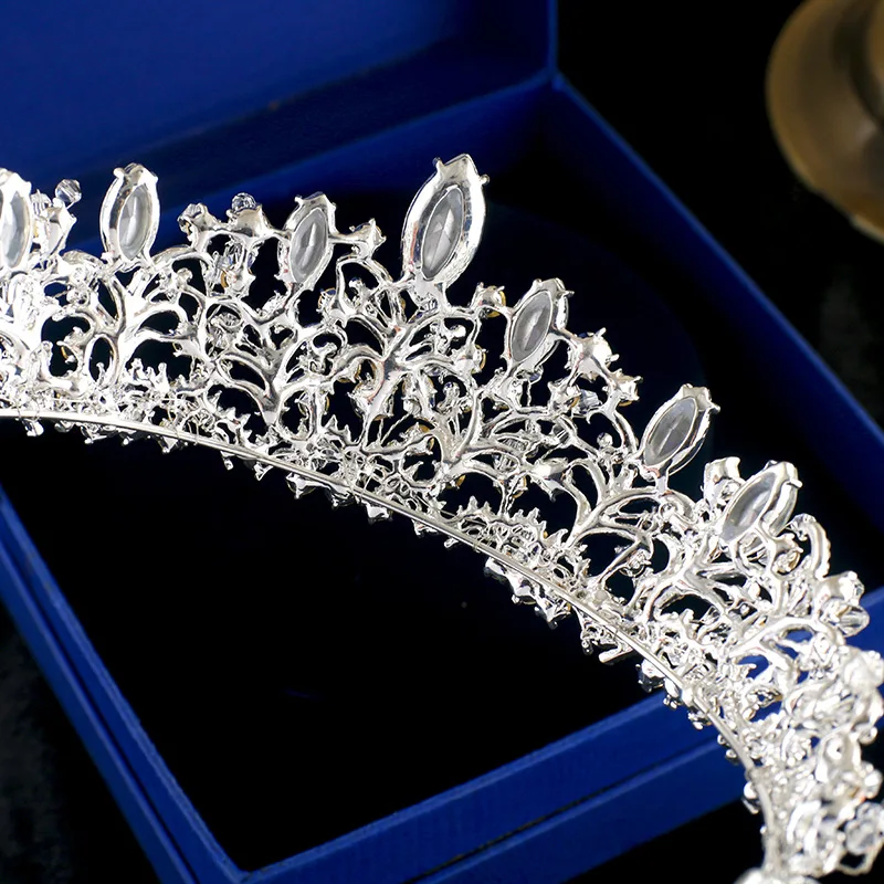 

Luxury Bride Wedding Crown Tiara Handmade Crystal Bead Rhinestone Tiaras Headband Hair Accessories Crowns Hair Hoop ML674