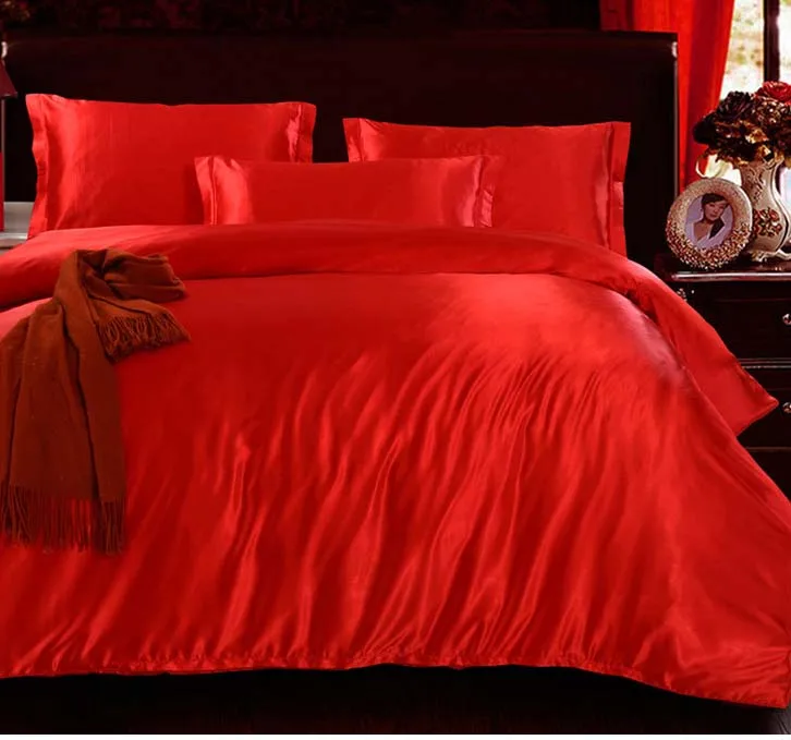 Красные свадебные туфли из шелка роскошный близнец полный королева Король