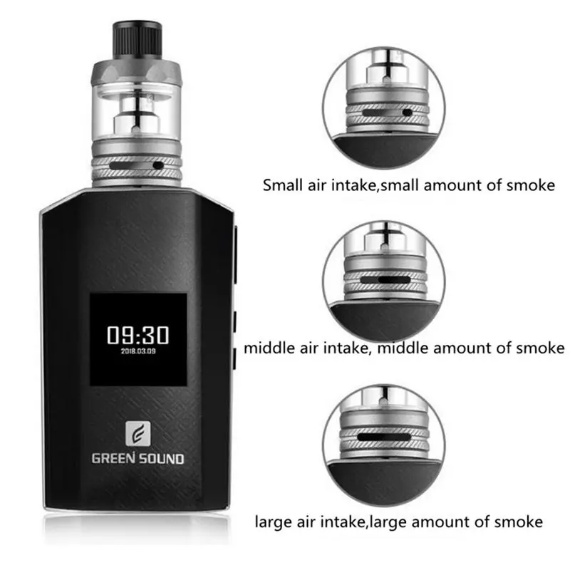 

Original Green Sound GS GT125 Kit Vaporizer Pen Electronic Cigarette With 4800mAh Battery Box Mod Vape pen vaper smoke vape