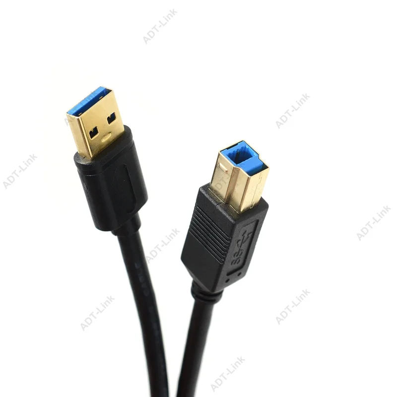 USB кабель с позолоченным штекером типа B (папа) A (Папа) 3 0 для Canon Epson HP ZJiang принтер