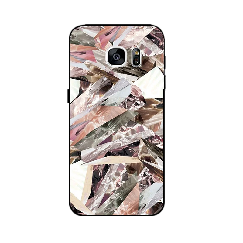 Черный мягкий ТПУ для Samsung Galaxy S7 чехол телефона G930 G9308 ультра тонкий из кожи DIY
