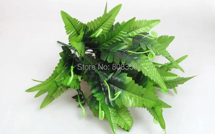 Искусственные зеленые растения 8 шт. имитация папоротника листья зелени для