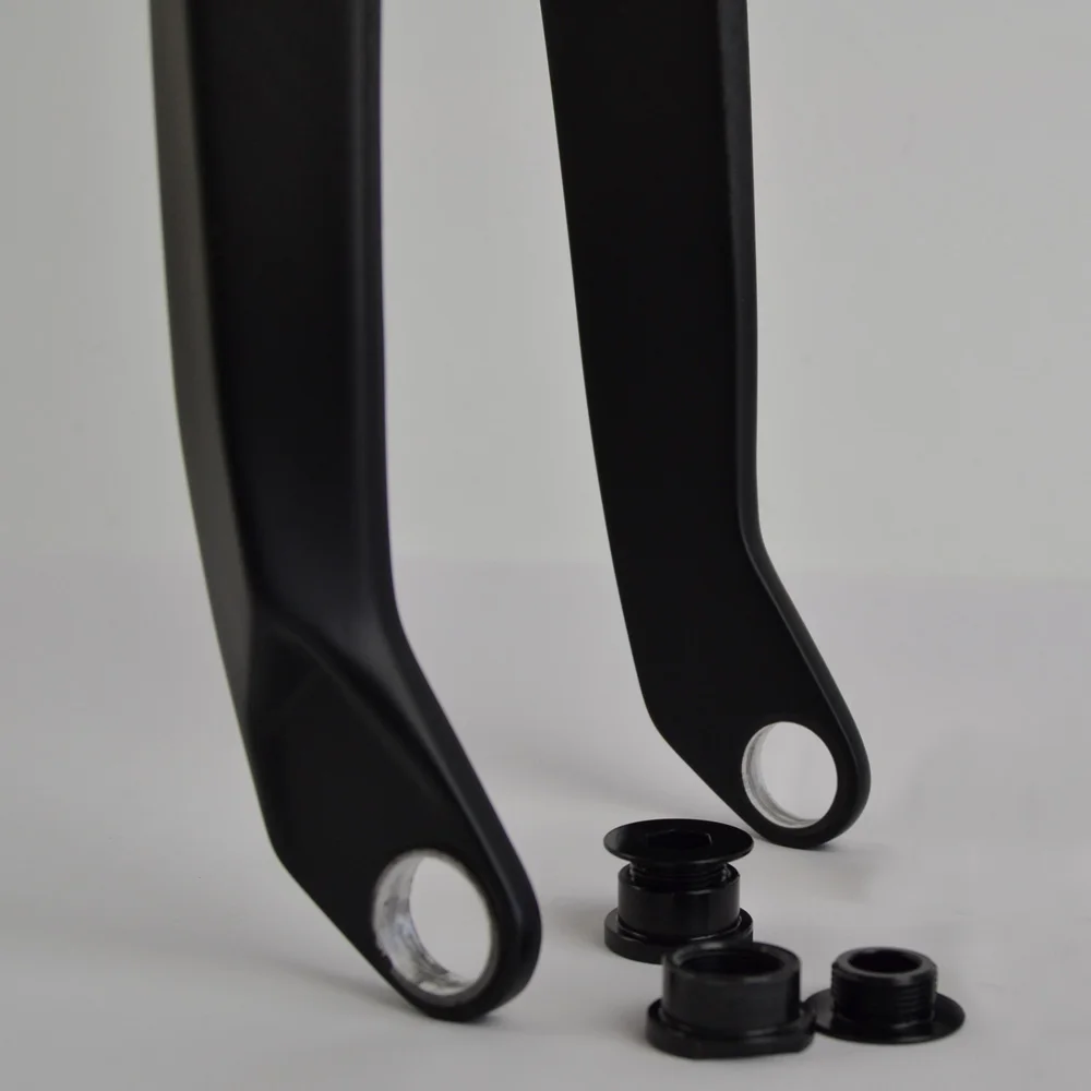 With 20-10mm adapter Карбоновая вилка bmx 20 24 дюймовая Велосипедная вилка 20 мм через ось 1-1/8 bmx гоночная вилка FK-B002 - Цвет: With 20-10mm adapter