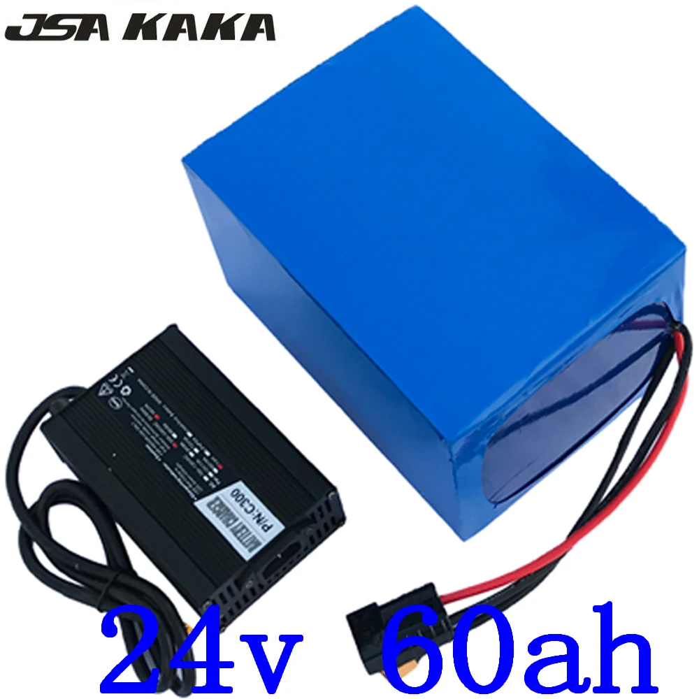 

24V 60AH Electric Bicycle Battery 24V 60AH 500W 700W 1000W E-bike Battery 24V 60Ah Lithium Battery Pack with 50A BMS+5A Charger