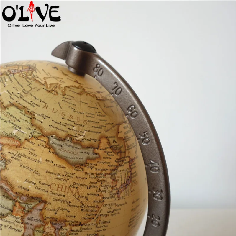 Деревянный Глобусы Terrestre Ретро Винтаж украшения дома стол игрушечный мир