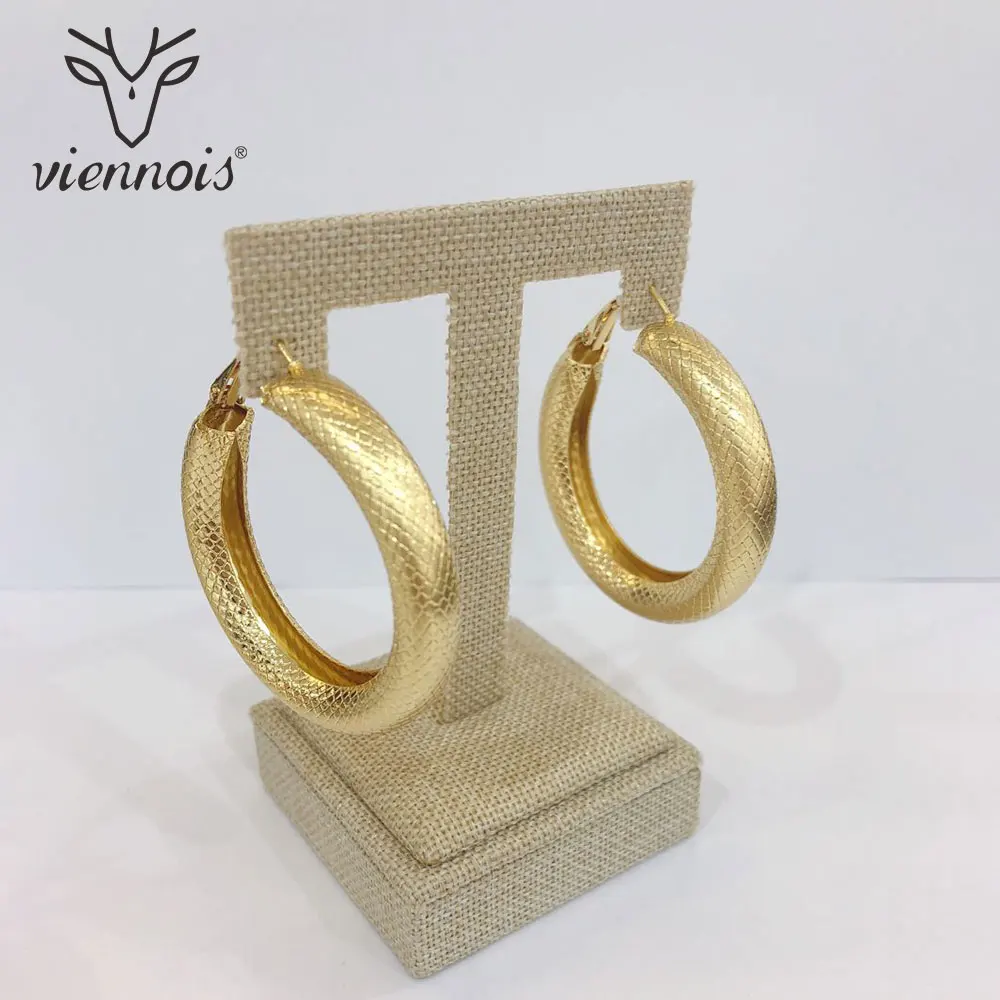 Серьги кольца женские розовые золотистые/Серебристые круглой