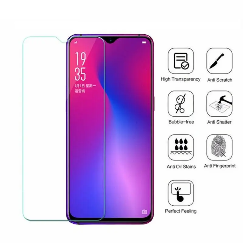 Закаленное стекло для OPPO F9 PRO Защитное экрана 2.5D 9H Премиум Защитная пленка из