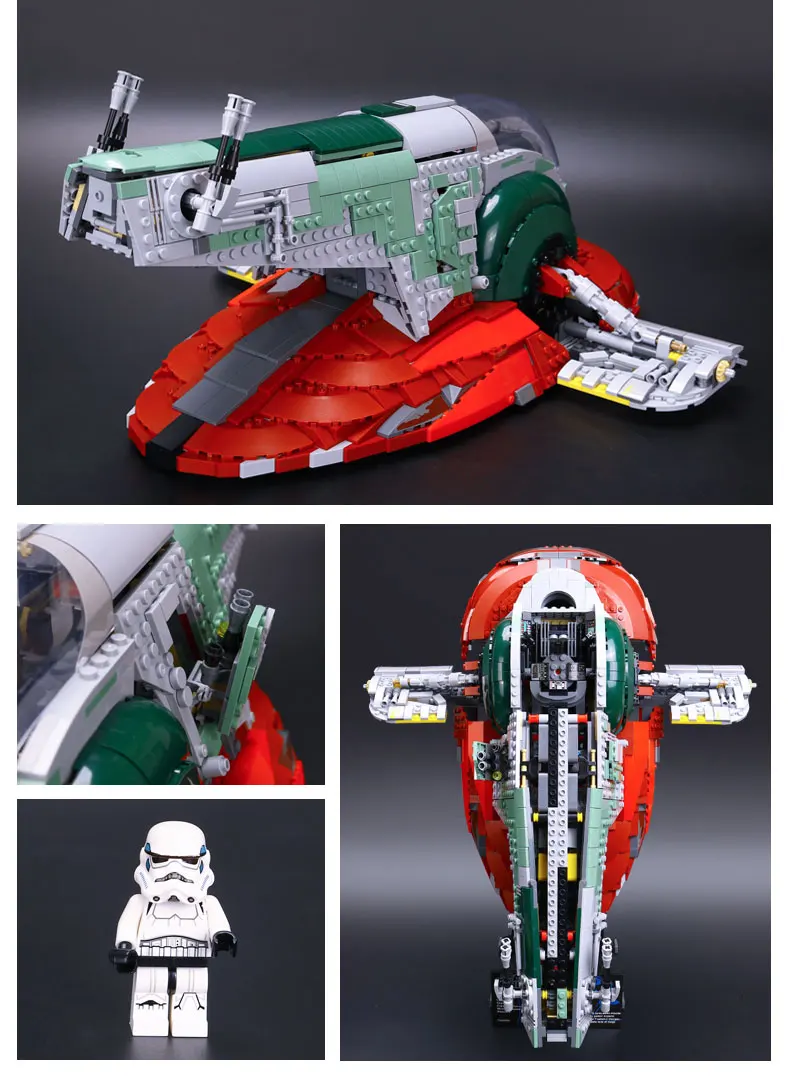 05039 Модель star войны UCS Rebel красный пять X wing Звездный истребитель совместим с 10240 Строительные кирпичи рождественские Наборы игрушки для детей, подарок