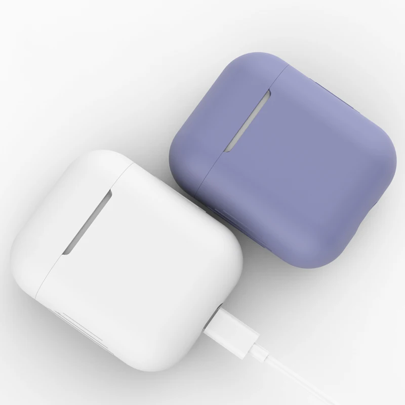 Мягкий силиконовый Bluetooth беспроводной Чехол для наушников Apple Airpods
