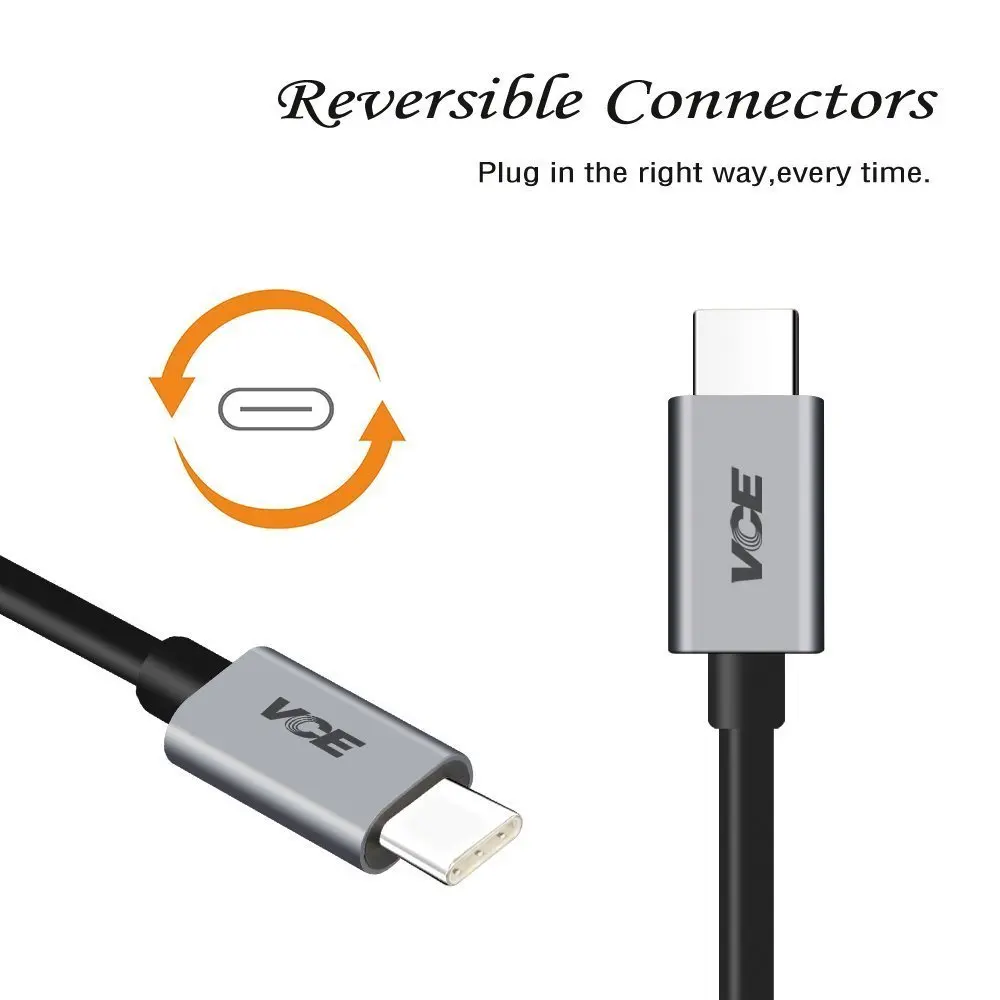 USB C to usb c Cable (2 шт) 6.6ft/2 м Тип до данных Зарядное устройство кабель для Galaxy S8/S8 Plus