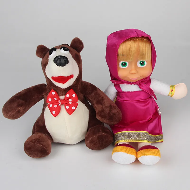 Kawaii Martha и медведь Россия плюшевые игрушки Адидас встречи говорить пой Masa Lint