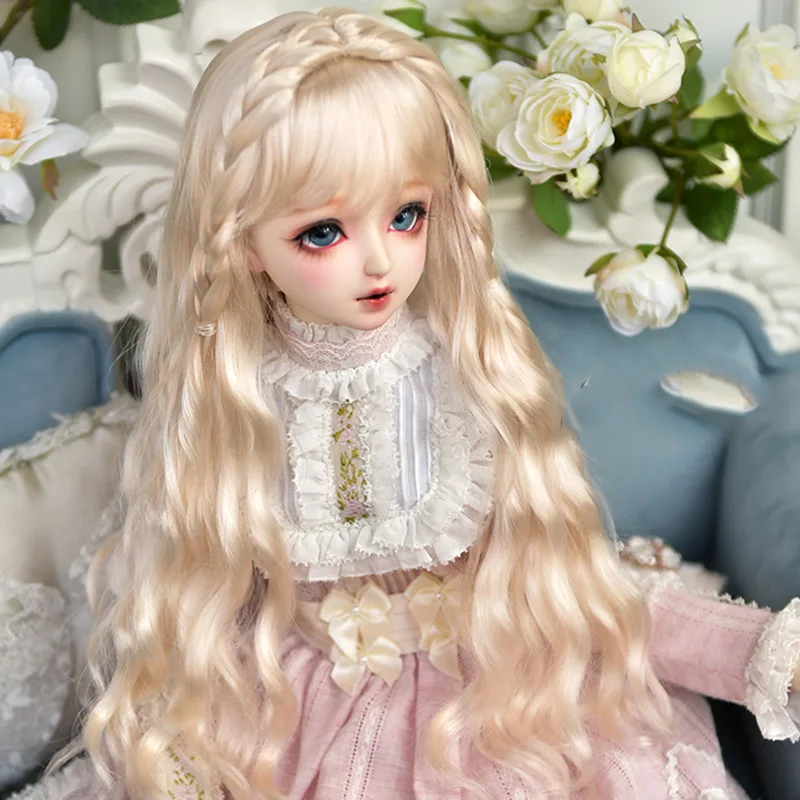 Cateleya bjd парик куклы Супер Мягкий Шелковый стиль плетеные волосы длинные вьющиеся