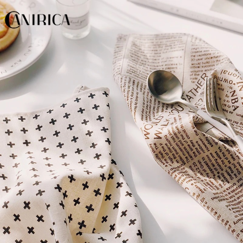 CANIRICA, коврик для стола, обеденный стол, прямоугольная подставка, Мультяшные коврики для обеденного стола, каминная полка, индивидуальные кухонные аксессуары, новинка