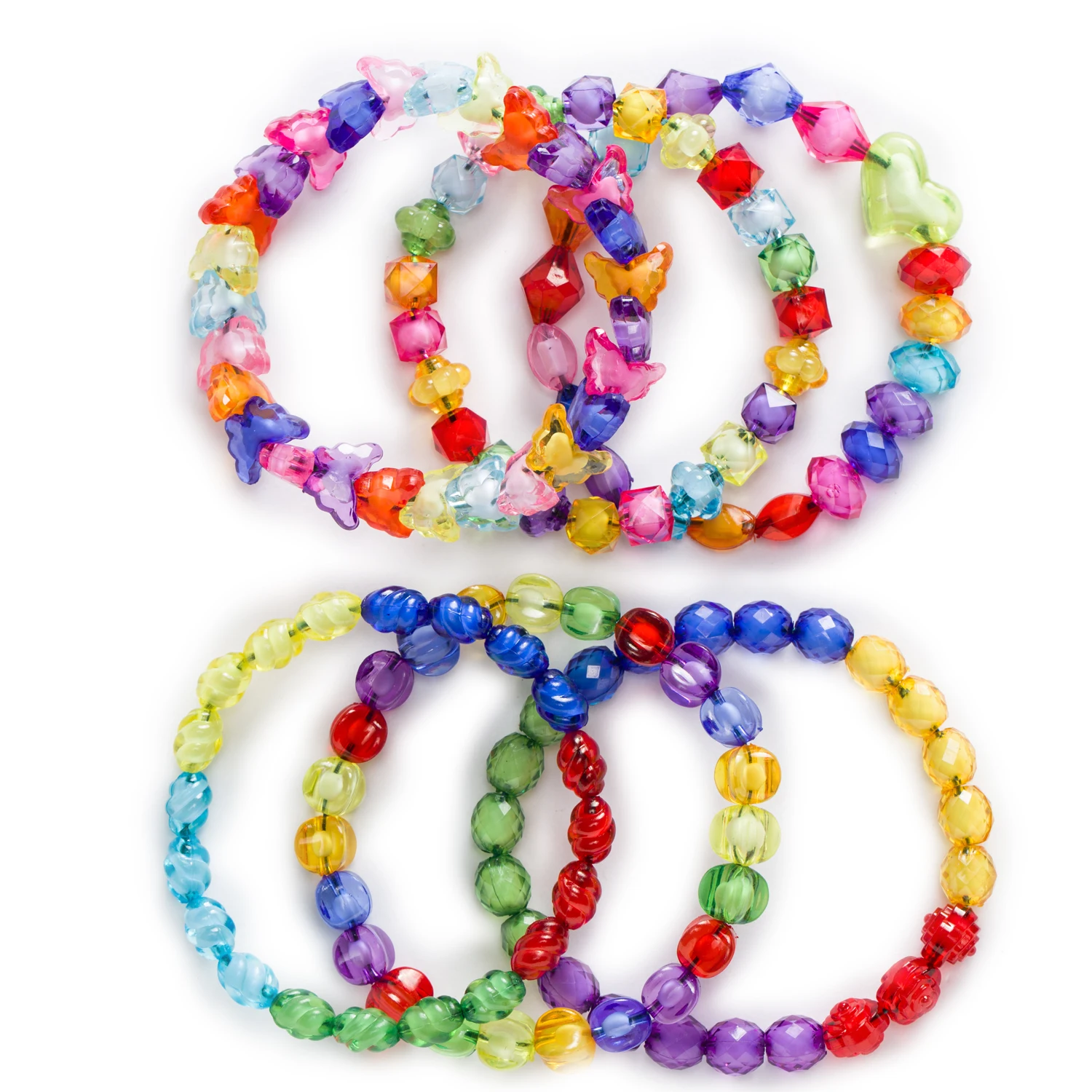 

Random Mixed Acrylic Olive Shaped Smooth Women Children DIY Bracelet Necklace Findings Jewelry Making Spacer Beads 13-20mm