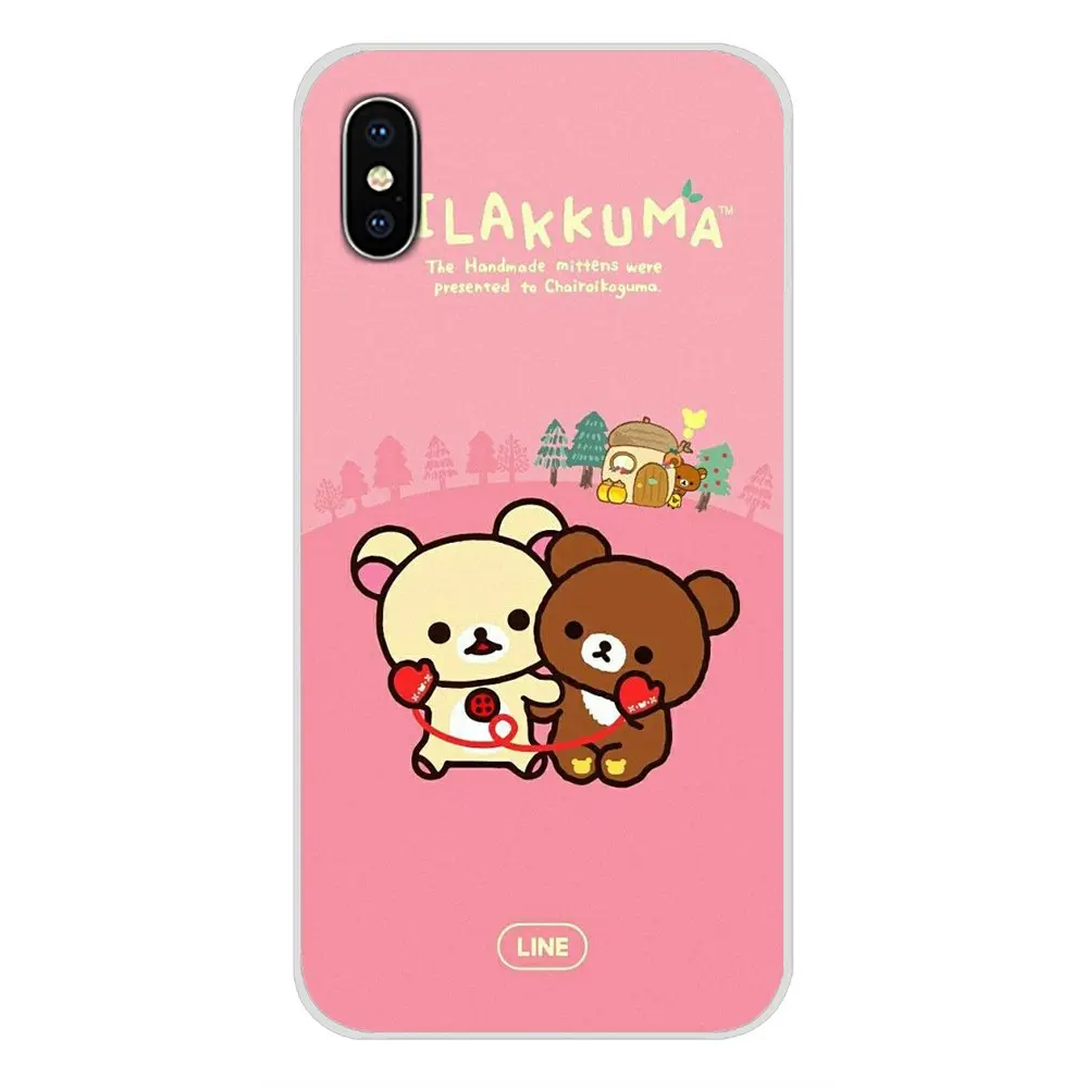 For Samsung Galaxy S3 S4 S5 Mini S6 S7 Edge S8 S9 S10 Lite Plus Note 4 5 8 9 Accessories Phone Cases Covers Cute Rilakkuma Bear | Мобильные