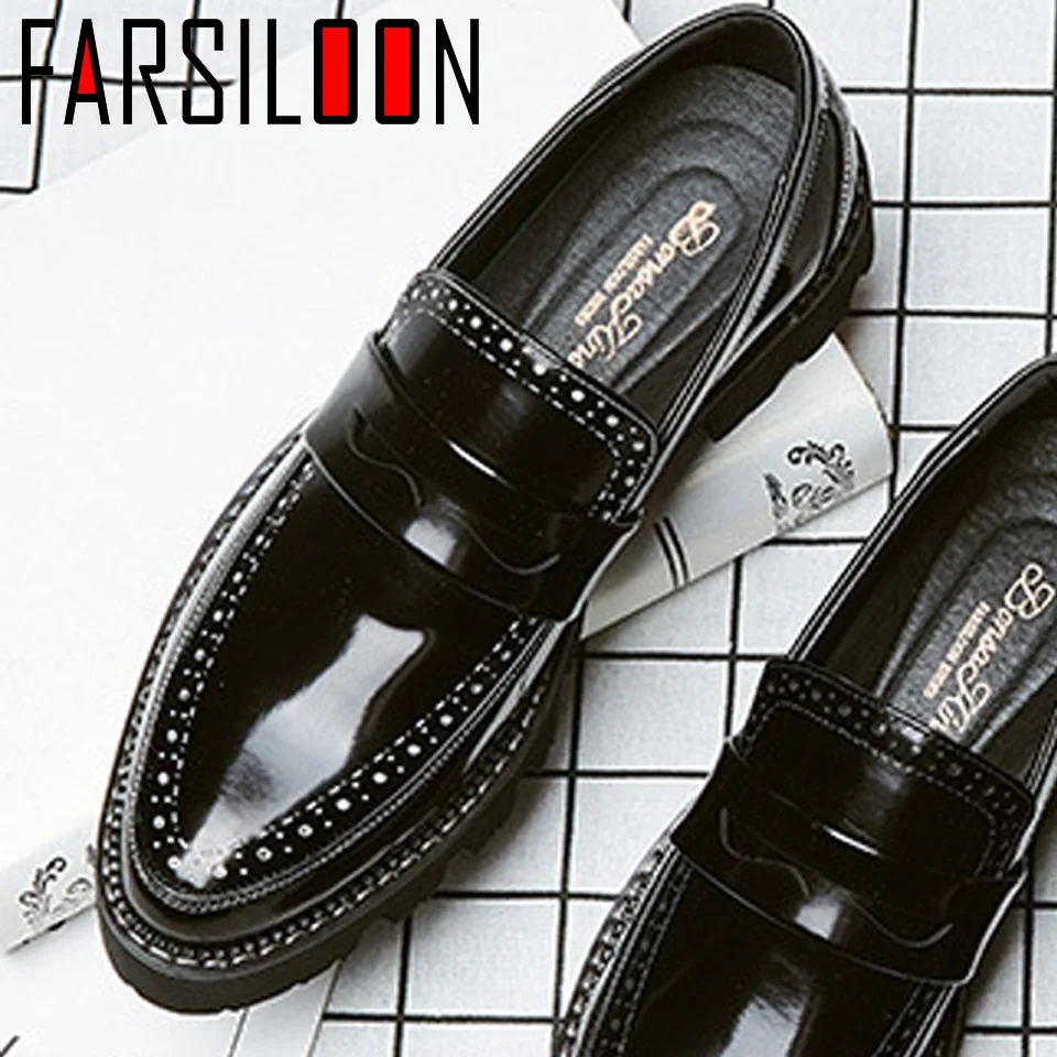 2018 Мужская обувь в английском стиле маленькие туфли с острыми волосами для