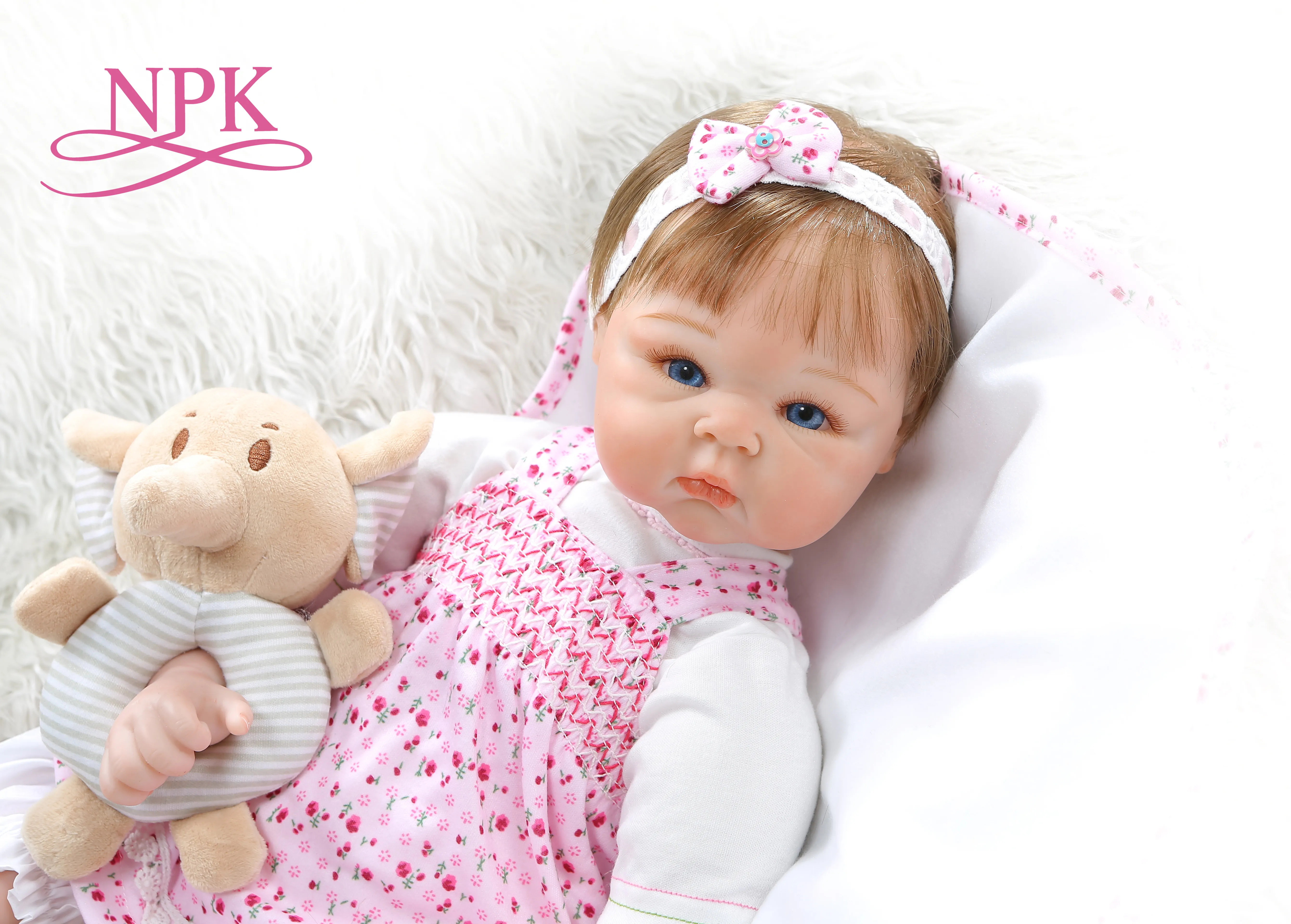 Кукла realitic reborn из мягкого силикона 55 см От 0 до 3 месяцев|Куклы| |