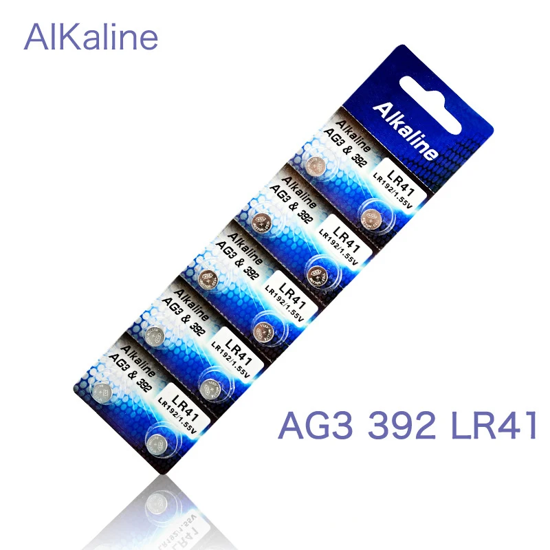 20 шт. 2 карты AG3 1 55 V кнопки батареи литий ионных часов LR41 192 L736 392 SR736 V36A цветная