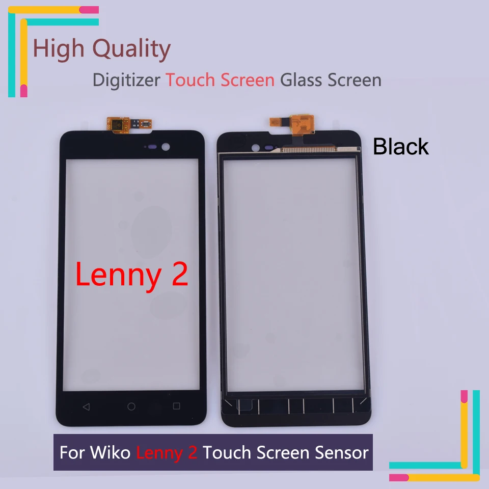5," Lenny2 сенсорный экран для Wiko lenny 2 Сенсорный экран дигитайзер сенсор внешняя Передняя стеклянная линза Панель запасные части