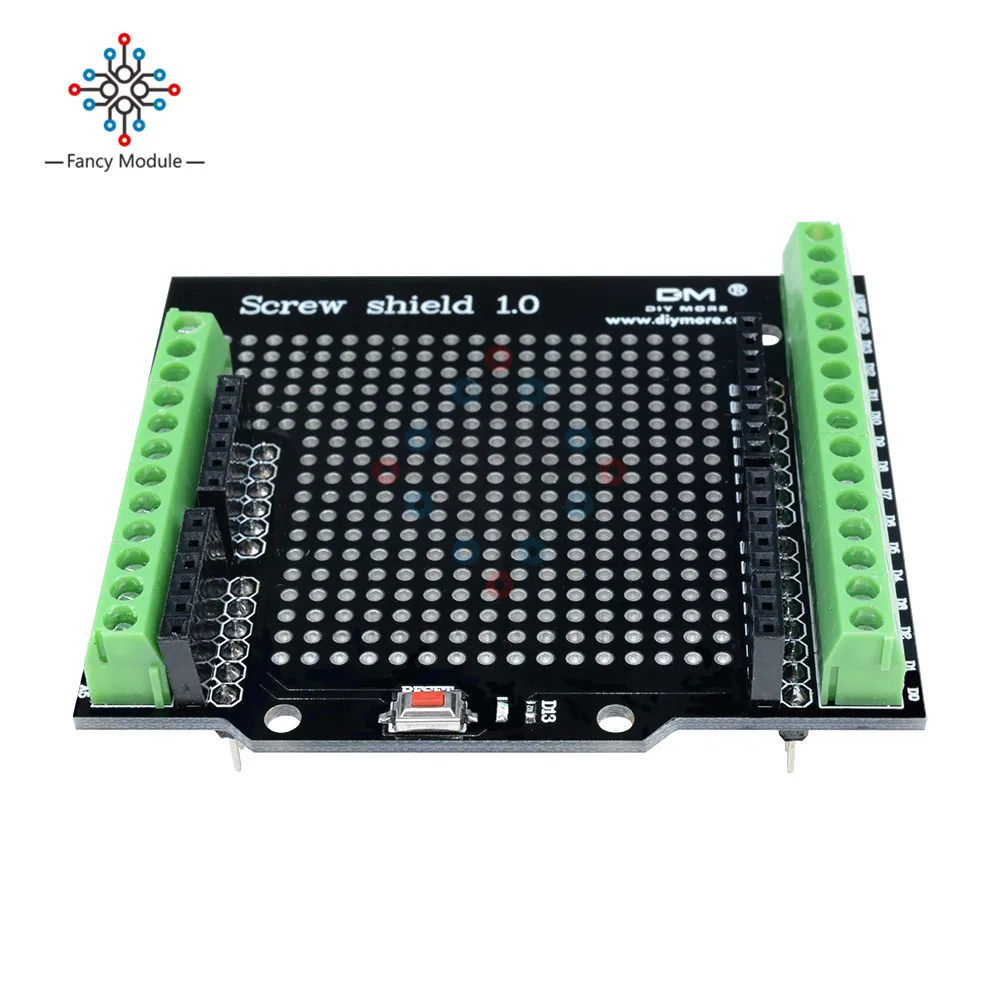 Винт щит Proto для Arduino Кнопка сброса с открытым исходным кодом D13 LED|shield|shield for