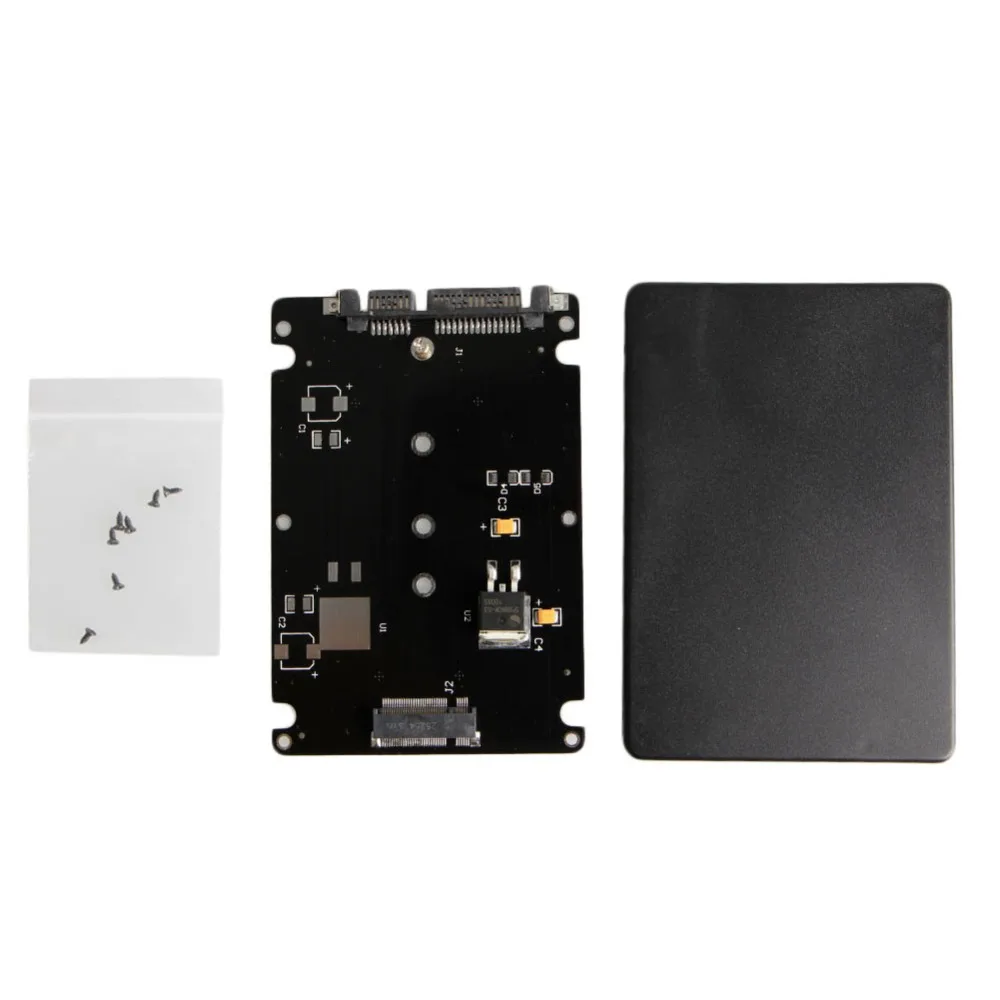 B + M гнездо ключа 2 M.2 NGFF (SATA) SSD на 5 SATA адаптер карта с Чехол новый|Платы расширения| |