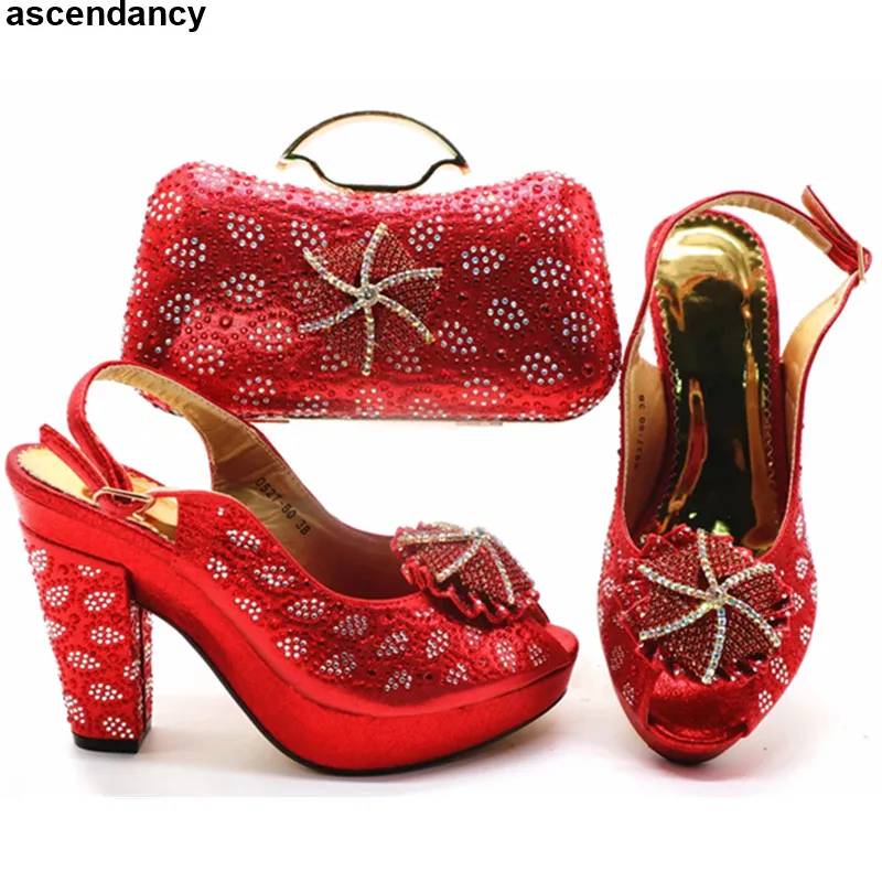 Новое поступление комплект из обуви и сумки в африканском стиле для вечеринки