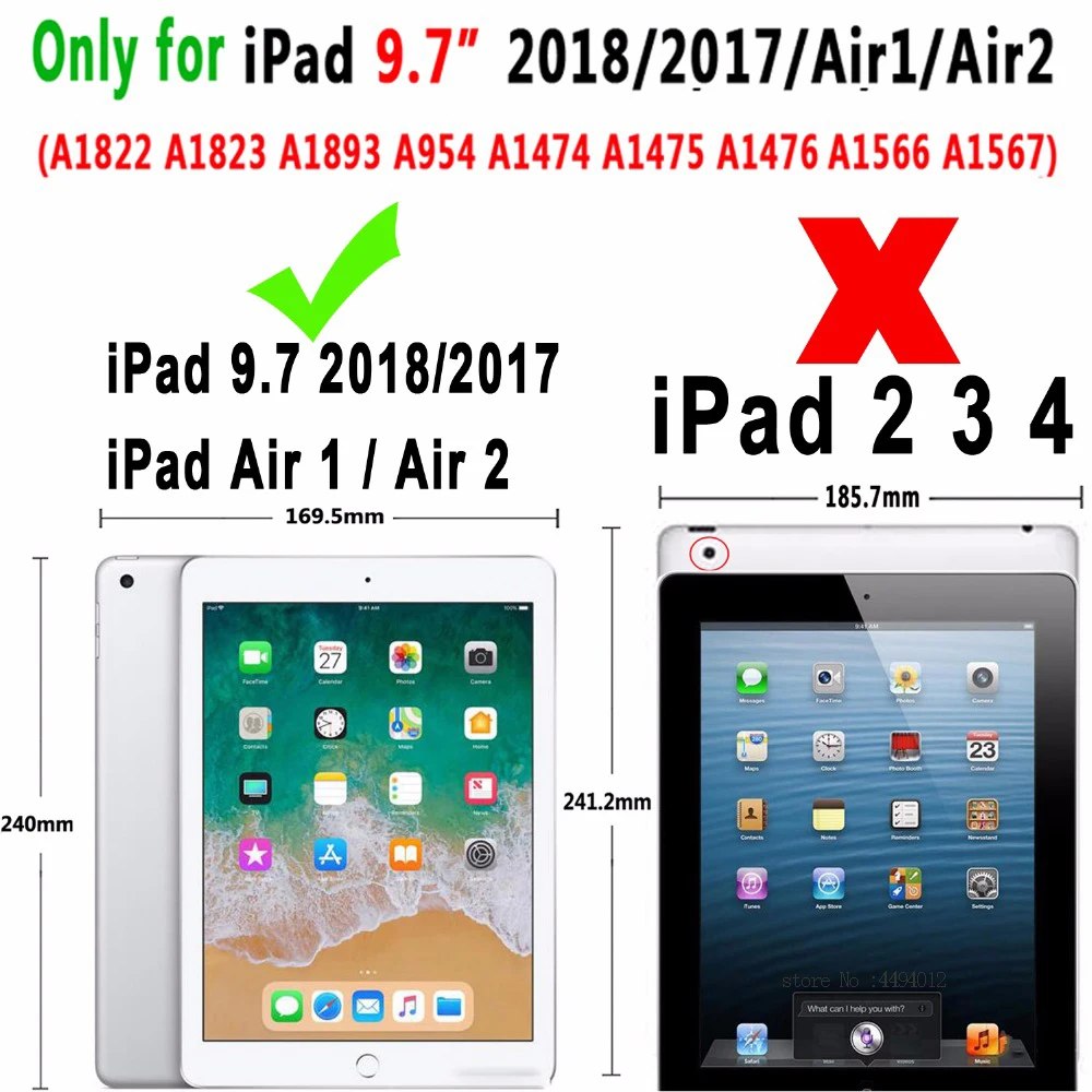 Чехол-подставка для нового iPad 9,7 дюйма и выпуск 6. Ультра тонкий смарт-чехол также для iPad Air retina чехол Авто Пробуждение/сон