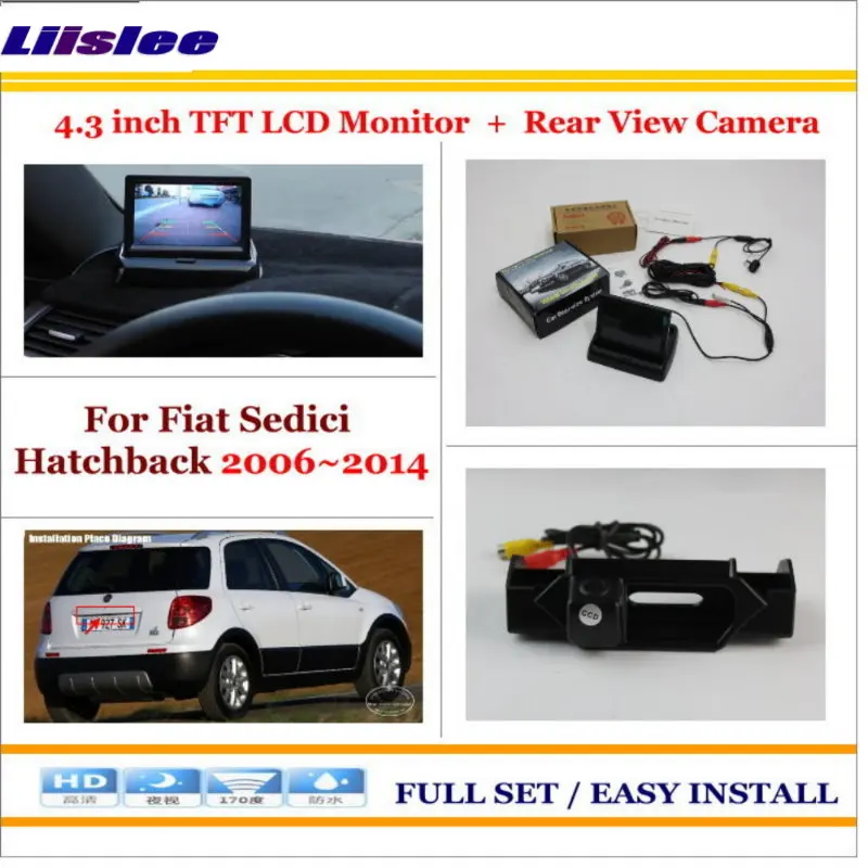 

Auto Camera For Fiat Sedici Hatchback 2006-2014 Car 4.3" Color LCD Monitor Screen Back Up Camera Parking Assistance System