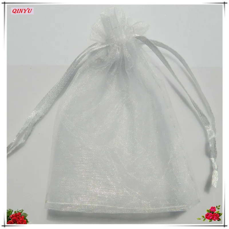 25 шт., 20x30, 25x35, 30x40, 35x50 см, тюлевые сумки из органзы, прозрачные Упаковочные сумки, свадебные подарочные мешки для конфет, товары для свадебной вечеринки 6Z