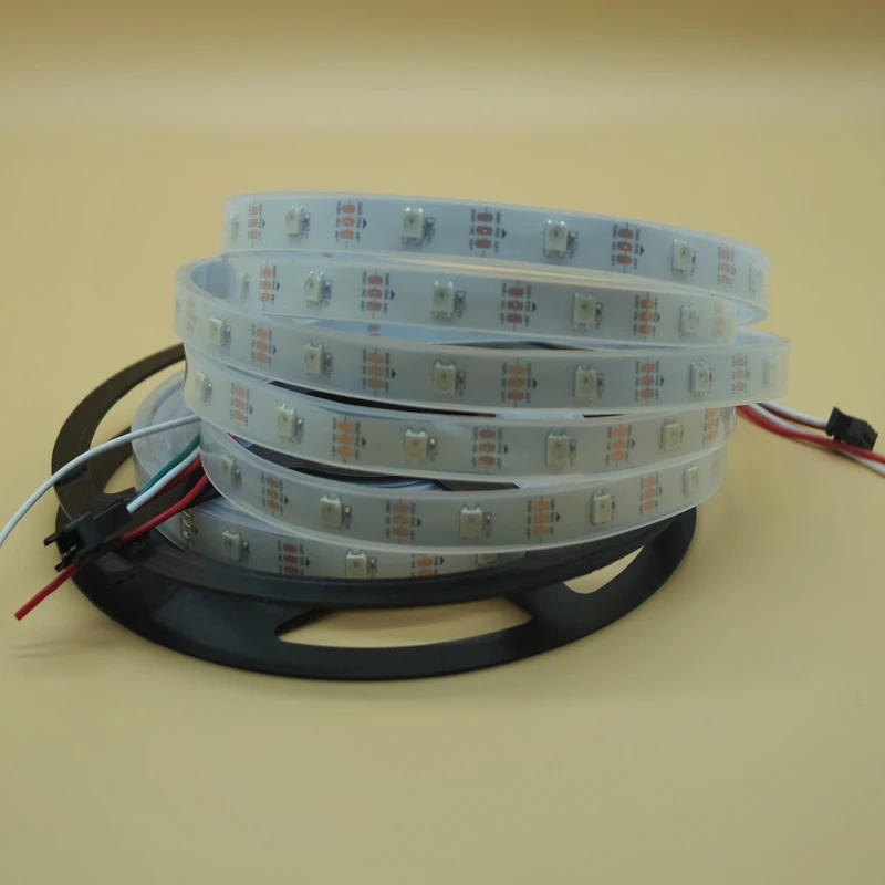 Светодиодная лента WS2811 WS2812B WS2812 IC SMD 5050 5 в постоянного тока 12 В цифровая RGB